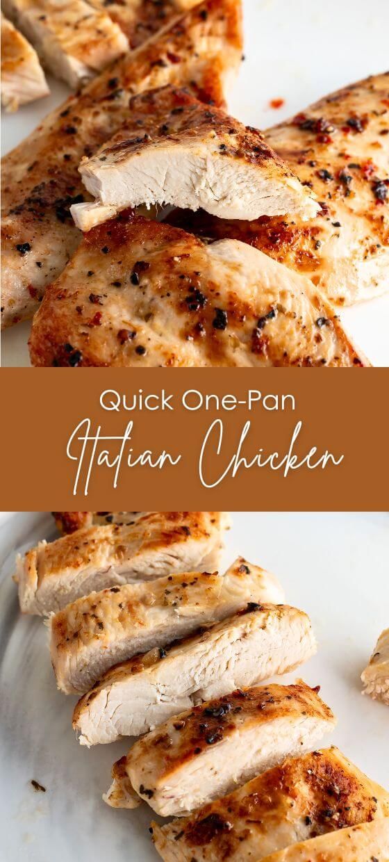 grilled chicken on a white plate with the words quick one - pan african chicken