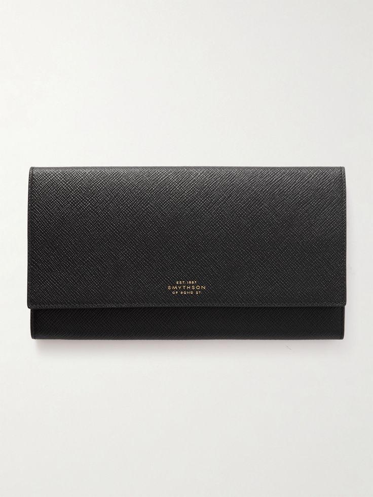 Frequent flyers will love the convenience of Smythson's 'Marshall' wallet. It's crafted from textured-leather with dedicated compartments for your tickets, passport, boarding pass and local currency. It'll be a trusty companion for years to come. Modern Saffiano Leather Wallets For Formal Occasions, Classic Saffiano Leather Wallet With Rfid Blocking, Timeless Bifold Wallet For Formal Occasion, Elegant Formal Wallets With Rfid Blocking, Designer Saffiano Leather Wallets For Formal Occasions, Luxury Smooth Grain Wallet For Formal Occasions, Classic Saffiano Leather Wallets With Rfid Blocking, Classic Leather Wallet For Everyday Luxury, Classic Textured Leather Evening Wallet