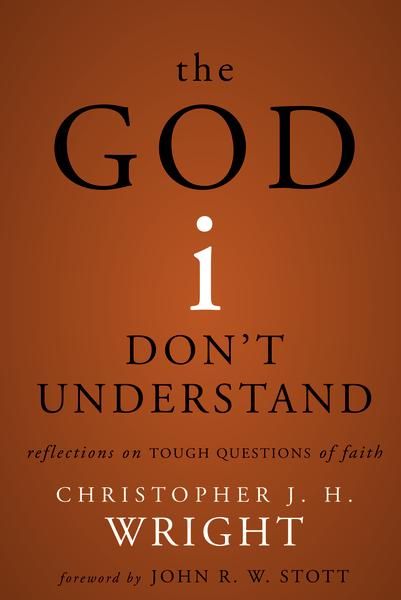 an orange book cover with the words, god 1 don't understand