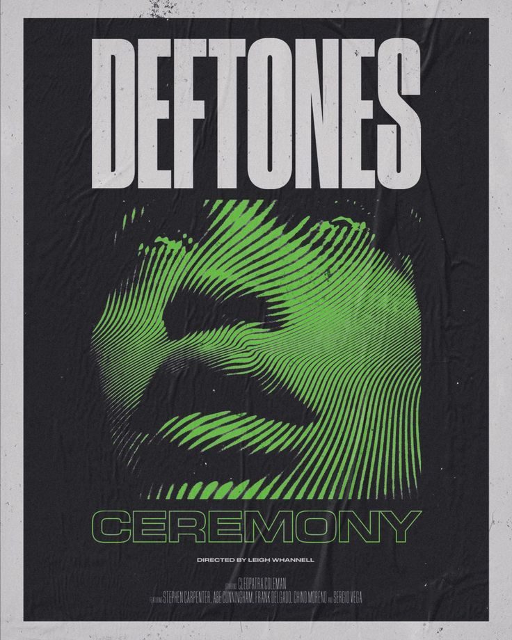 a movie poster with the words deftones on it