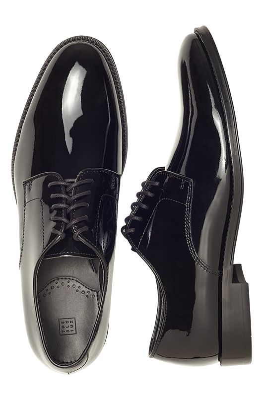 Black Patent Leather Shoes – The Black Tux - Buy New Fitted Patent Leather Dress Shoes For Semi-formal Occasions, Modern Plain Toe Dress Shoes For Party, Modern Party Dress Shoes With Plain Toe, Modern Plain Toe Party Dress Shoes, Sleek Fitted Patent Leather Dress Shoes, Sleek Patent Leather Dress Shoes, Modern Patent Leather Dress Shoes For Semi-formal, Formal Fitted Patent Leather Dress Shoes, Modern Patent Leather Dress Shoes For Semi-formal Occasions