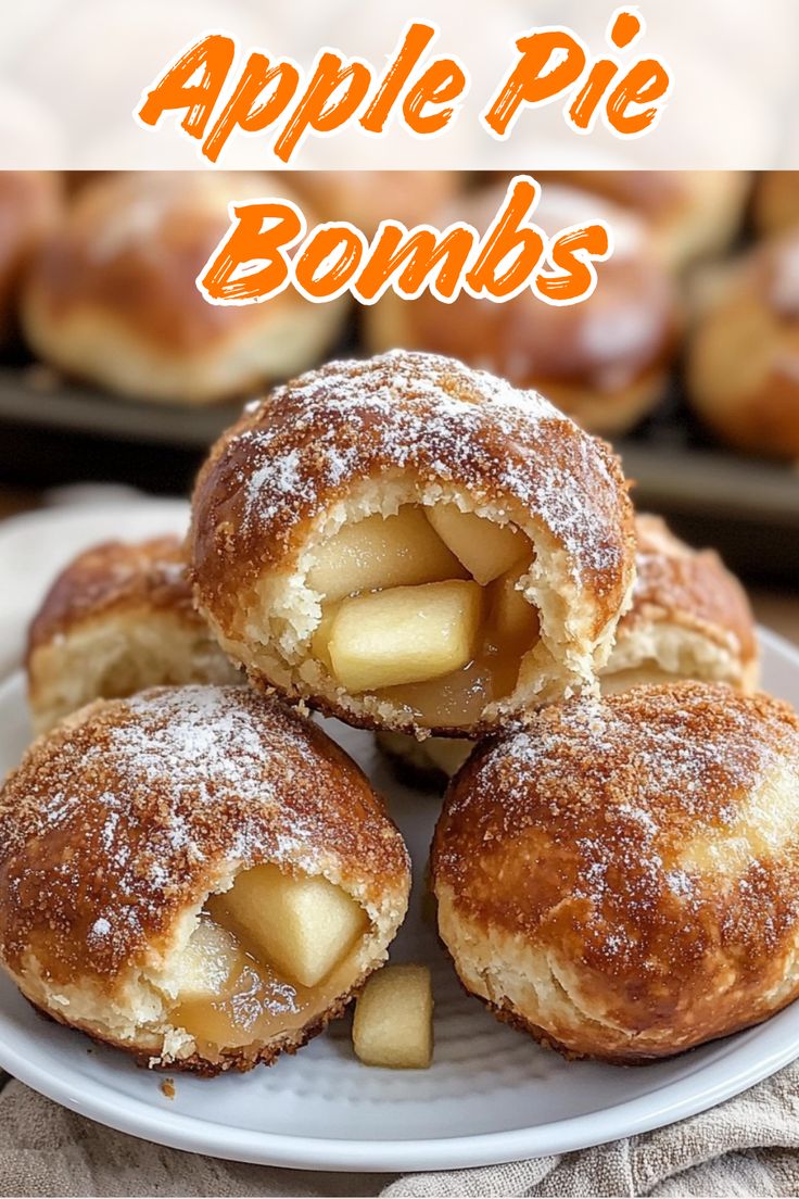 Apple Pie Bombs Diced Apples Recipes, Apple Pie Delight, Pie Crust Apple Dessert, Walking Apple Pie, Ambrosia Apple Recipes, Apple Pie Bombshell, Sweet Food Recipes Desserts, Desserts With Apple Pie Filling, Golden Delicious Apple Recipes