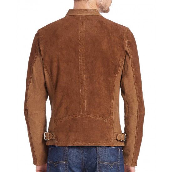 Men's Casual Suede Leather Jacket Men's casual suede leather jacket is an genuine piece. Selecting the right texture to feature the right style for the relaxed wear is a need. Plain calfskin were the design of past adding recent trend to it makes it much really engaging. Earthy colored calfskin coat is the encapsulation of relaxed outfits, hence. The earthy colored variety displays the lavishness and certified softened cowhide makes it fitting for relaxed occasions. Men's earthy colored softened Rugged Brown Suede Outerwear, Rugged Suede Outerwear For Fall, Winter Leather Jacket With Suede Lining, Rugged Suede Leather Jacket For Fall, Casual Leather Outerwear With Suede Overlays, Brown Leather Jacket With Suede Lining For Winter, Fitted Leather Jacket With Suede Overlays, Winter Brown Leather Jacket With Suede Lining, Brown Biker Jacket With Double-needle Sleeve For Fall