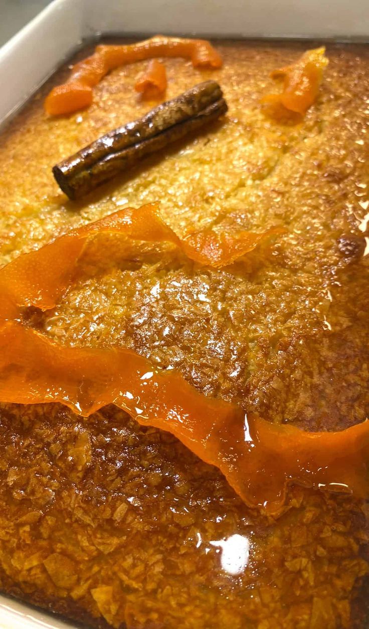 a close up of food in a pan on a table