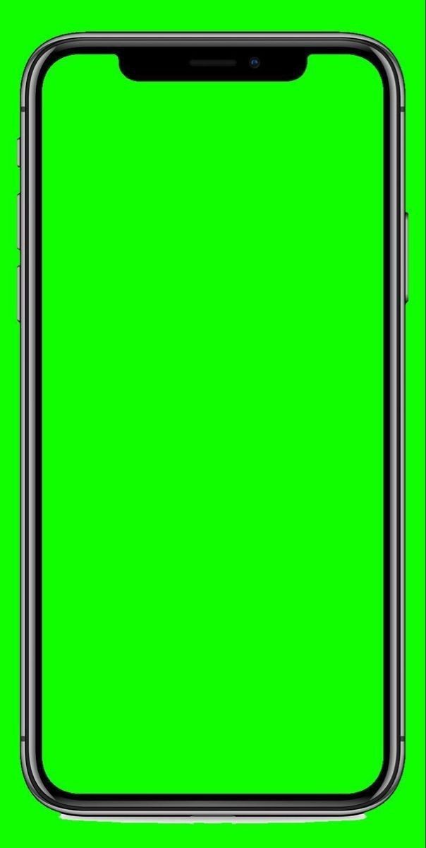 an iphone is shown in front of a green background with space for the screen to be placed