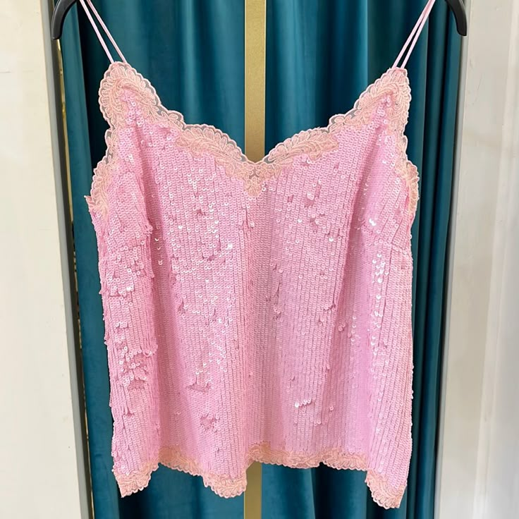 Size Medium Or 44 Thrifted Eras Tour Outfit, Beaded Top Outfit, Blonde Halloween, Thrift Manifest, Buy Outfits, Unrealistic Wishlist, Sequin Set, Summer Shoot, Pink Stuff