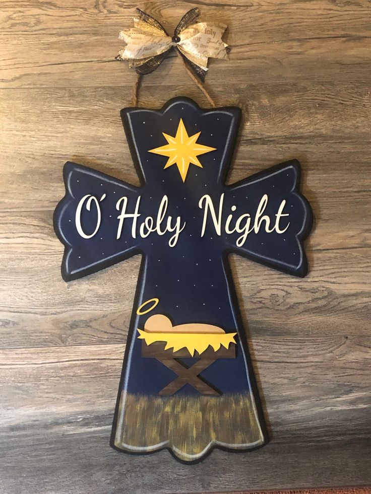 This Door Hangers item by SouthernStyleToday has 211 favorites from Etsy shoppers. Ships from Dyersburg, TN. Listed on Aug 27, 2024 Door Hangers Christian, Christmas Cross Door Hanger, Wood Cross Painting Ideas, Hand Painted Christmas Ornaments Wooden, Christian Door Hangers, Holy Night Christmas Decor, Christmas Door Hangers Wooden, Cross Christmas Ornaments, Christmas Crosses