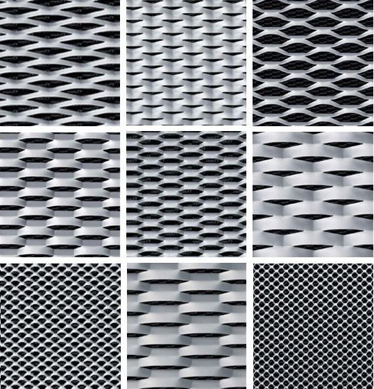 a set of nine different metal mesh textures in black and white stock photo - budget conscious