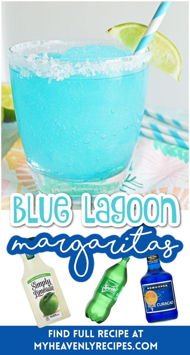 blue lagoon margarita recipe with limes and ice