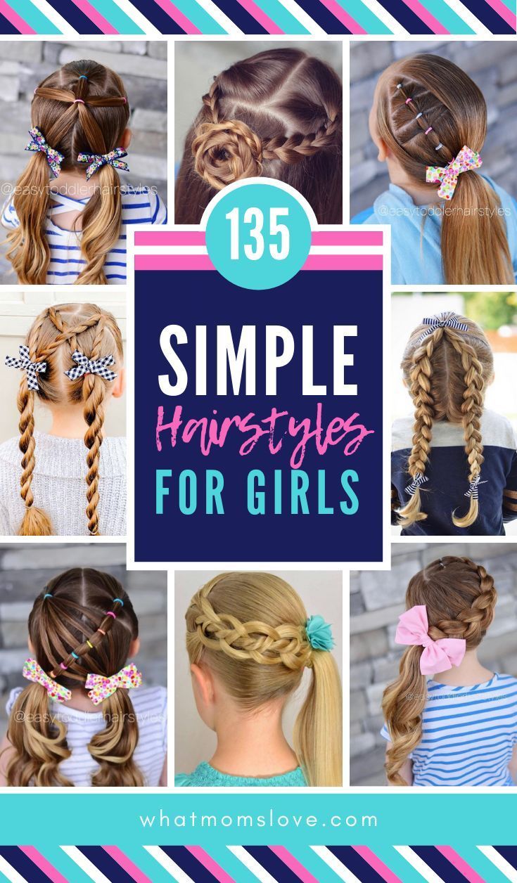 Buns For School, Simple Hairstyles For Girls, Easy Girls Hairstyles, Fun Braids, Easy Little Girl Hairstyles, Hairstyles For Toddlers, Girl Hair Dos, Girls Hairstyles Easy, Cute Ponytails