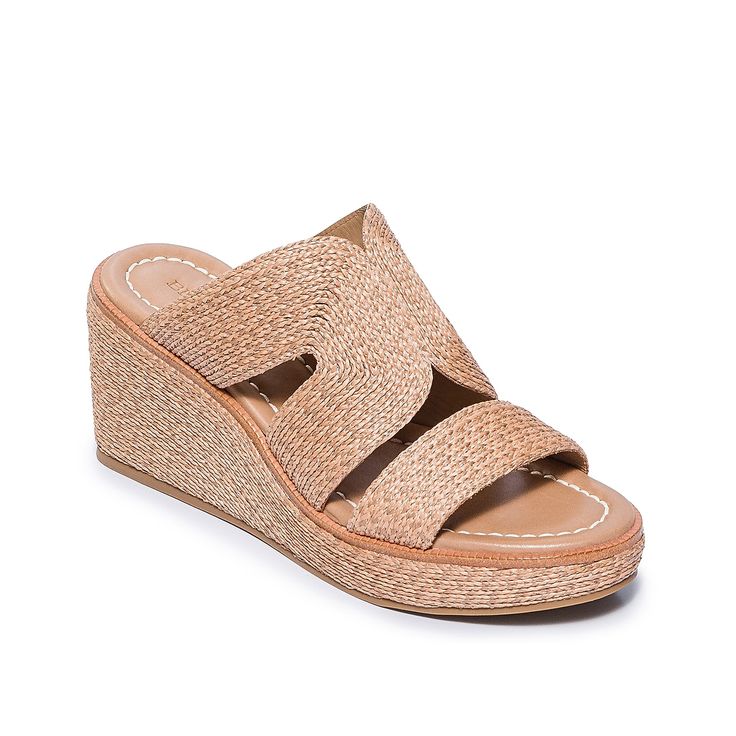 Bernardo-Kaian Wedge Sandal Elevate a warm weather look with the Kaian sandal from Bernardo. With a raffia design and soarign wedge, this pair is sure to heighten the mood for your summery wardrobe. Beach Straw Wedge Sandals With Cork-bed Midsoles, Summer Wedge Sandals With Cork-bed Midsoles For Vacation, Comfortable Wedge Sandals With Cushioned Footbed For Vacation, Natural Wedge Sandals With Woven Sole For Summer, Comfortable Wedge Heel Sandals For Beach, Comfortable Wedge Heel Sandals For Vacation, Summer Wedge Sandals With Arch Support For Vacation, Summer Natural Wedge Sandals With Textured Footbed, Comfortable Cushioned Wedge Sandals For Vacation