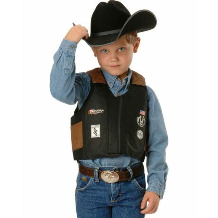 Big Time Rodeo Youth Bull Rider Vest by M&F Western 5056401 Bull Rider Costume, Western Boys, Bull Rider, Girl Cowboy Boots, Little Cowboy, Bull Riders, Bull Riding, Black Bull, Toddler Costumes