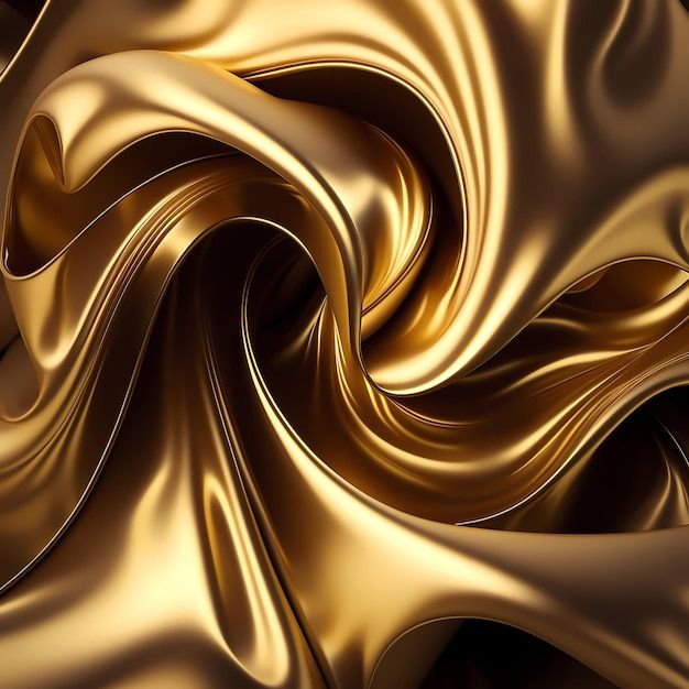 an abstract gold background with wavy lines