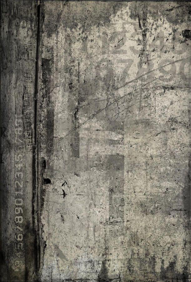 an old grungy textured background with black and white paint on the edges