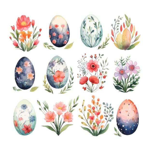 Free Vector | Set of watercolor easter boho eggs floral design easter spring collection Easter Goodies, Craft Paper, Spring Collection, Easter Spring, Easter Eggs, Art Inspo, Graphic Resources, Vector Free, Floral Design