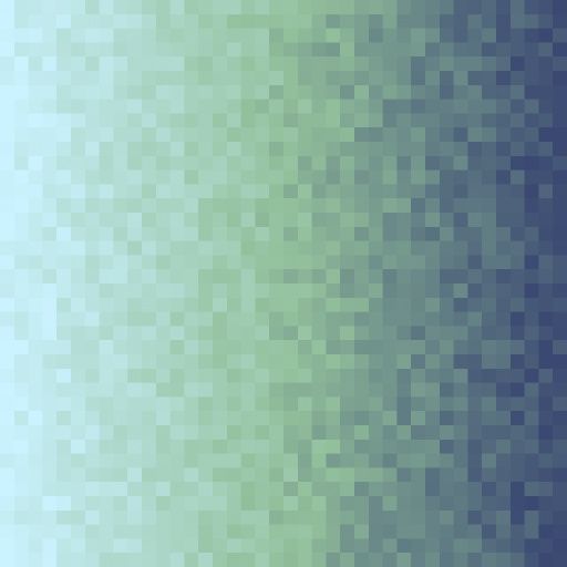 an abstract blue and green background with small squares