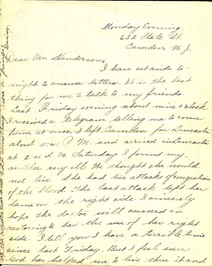 an old letter with writing on it, and the words written in cursive ink