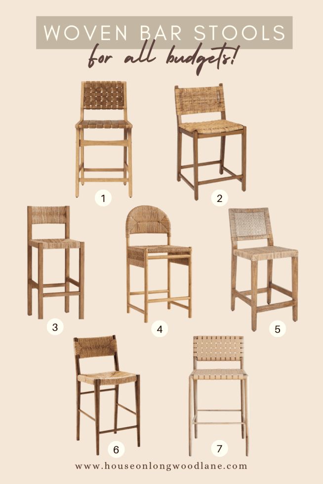 the different types of woven bar stools for all kinds of barstools and chairs