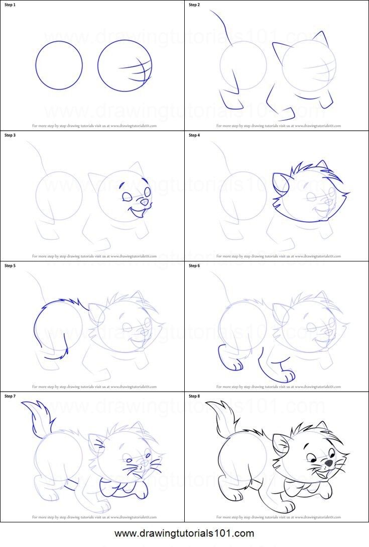 how to draw cartoon animals step by step