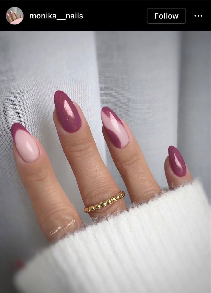 Mauve Nails, Nagellack Trends, Pink Glitter Nails, Rose Nail Art, Fancy Nails Designs, Pretty Gel Nails, Rose Nails, Short Acrylic Nails Designs, Pink Nail