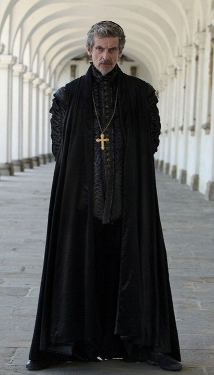 Cardinal Richelieu Peter Capaldi, Priest Oc, Cardinal Richelieu, Priest Outfit, Moda Steampunk, Peter Capaldi, Moda Vintage, Fantasy Clothing, Fantasy Fashion