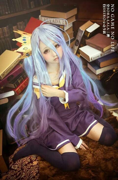 Shiro No Game No Life, Shiro Cosplay, Fitness Shirts, Cosplay Cute, Cosplay Kawaii, Epic Cosplay, Kawaii Cosplay, Cosplay Tutorial, Fitness Leggings