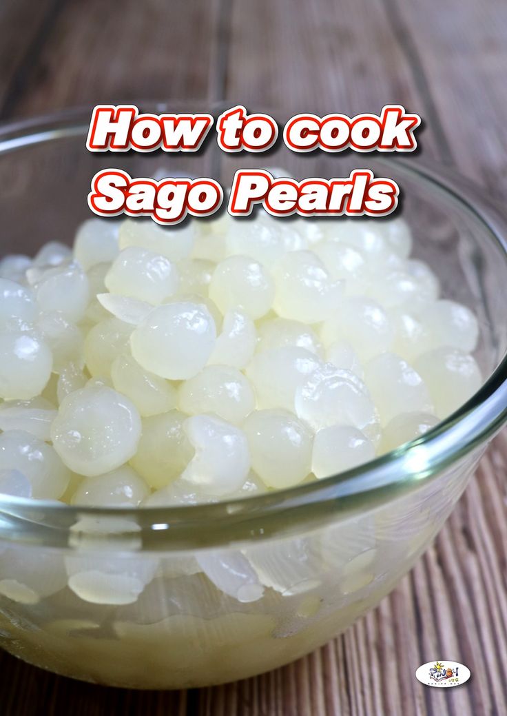 how to cook sago pearls in a glass bowl