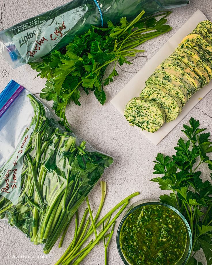 the ingredients are laid out on the table to be used as garnishes