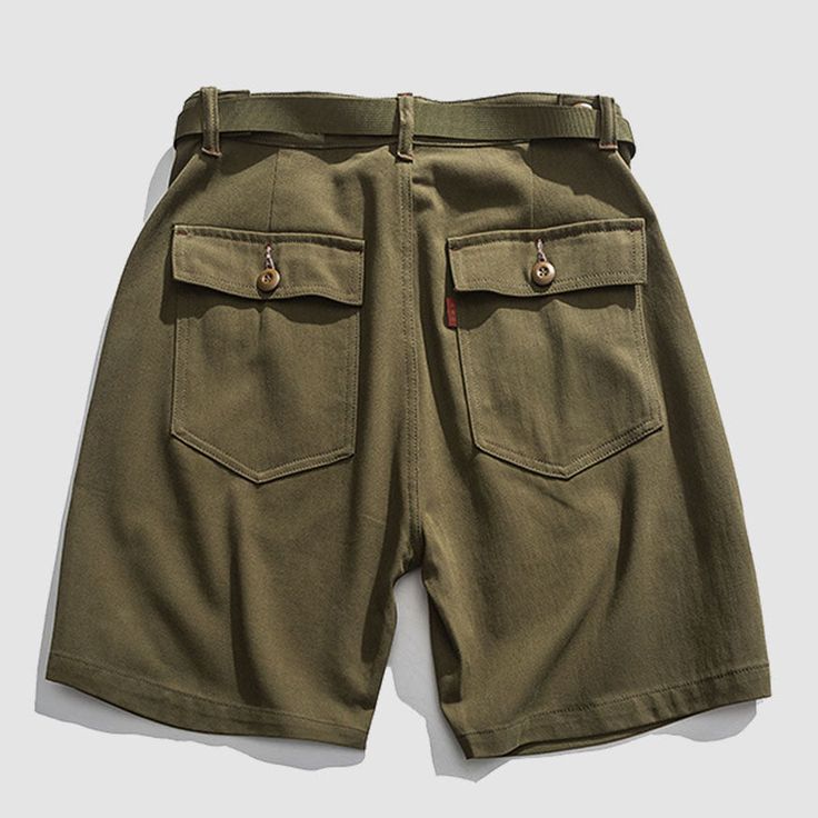 Features: Unisex Casual Loose fit Multi-pockets High-waisted design Material: 100% Cotton Khaki Bottoms With Built-in Shorts And Relaxed Fit, Khaki Workwear Bottoms With Pockets, Green Workwear Shorts With Belt Loops, Relaxed Fit Mid-rise Shorts With Patch Pockets, High Waist Shorts With Hip Pockets For Spring, Mid-rise Relaxed Fit Shorts With Patch Pockets, Mid-rise Shorts With Pockets For Summer, High Waist Shorts With Side Pockets For Work, Utility Knee-length Cargo Shorts