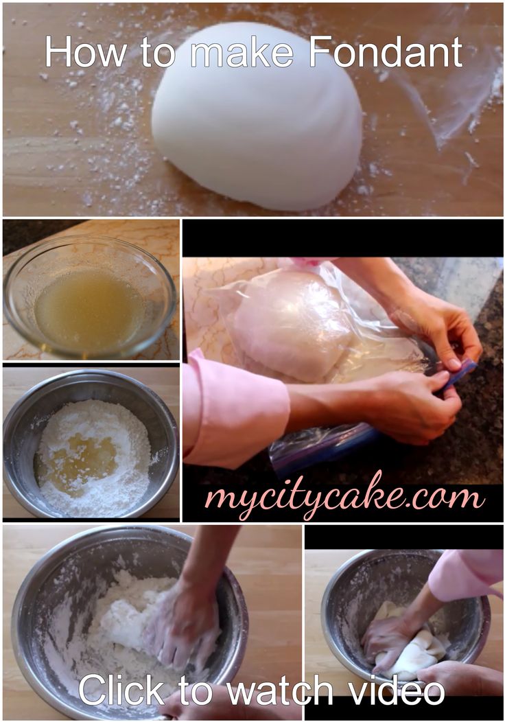 how to make fondant with dough and eggs