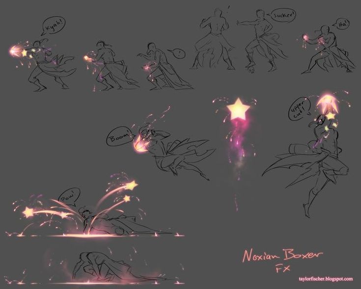 some drawings of people and fireworks in the dark with stars on them, as well as an image of firecrackers