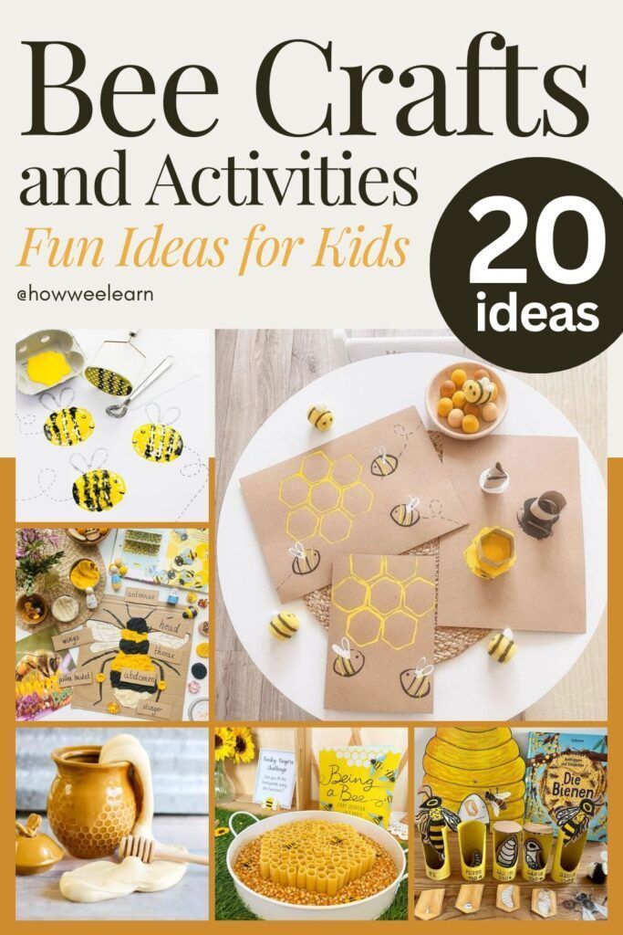 bee crafts and activities fun ideas for kids to do at home or in the classroom