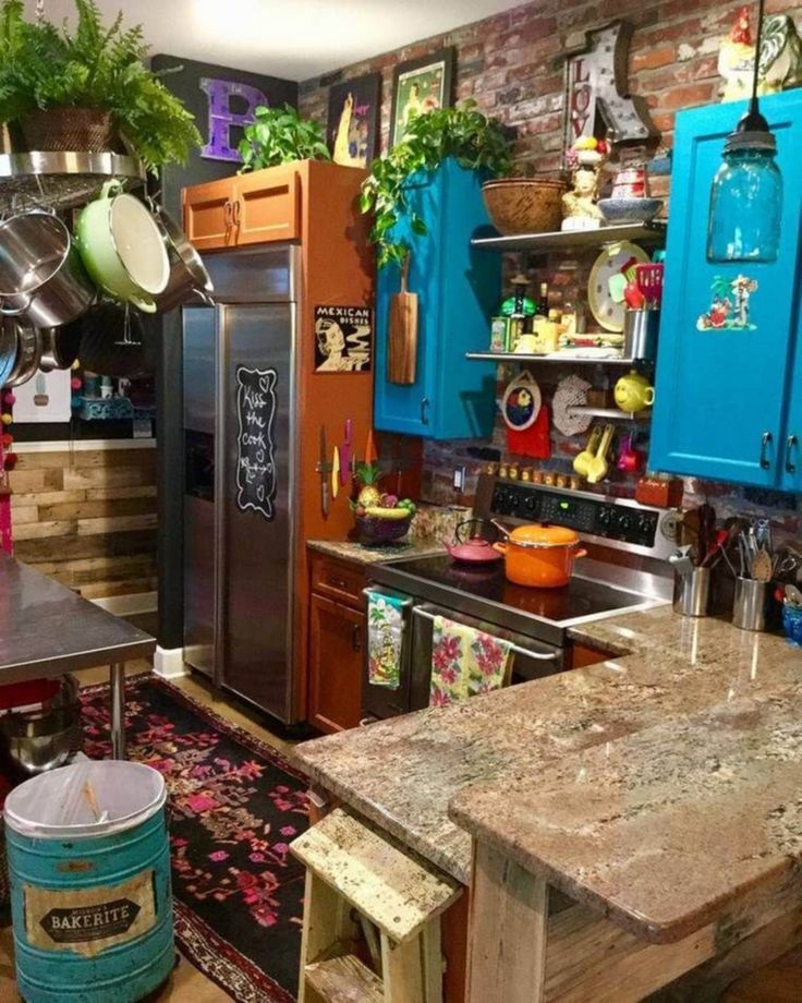 a kitchen filled with lots of pots and pans