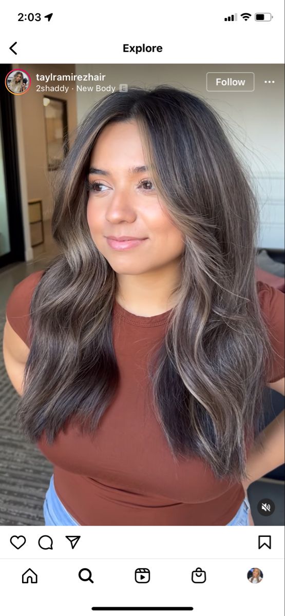 Ash Brown Hair Balayage, Balayage Ash, Mushroom Hair, Black Hair Balayage, Brown Hair Inspo, Brunette Hair With Highlights, Balayage Hair Dark, Dark Hair With Highlights, Romantic Relationship