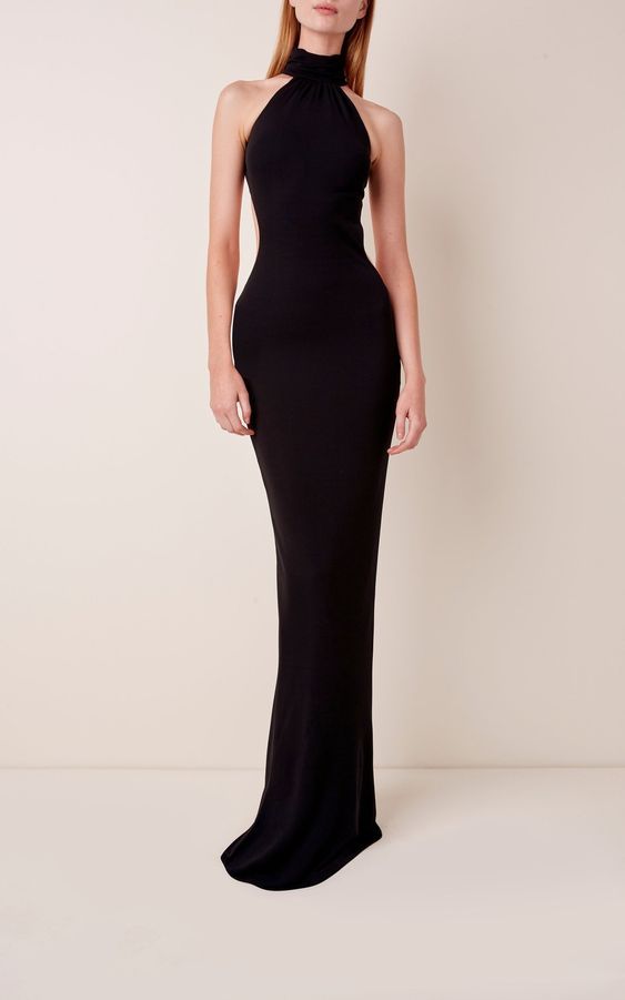 abiye gece elbiseleri - Tarz Kadın Black Tie Event Dresses, Jersey Maxi Dress, Designer Profile, Classy Prom Dresses, Brandon Maxwell, Elegant Dresses Classy, Black Dress Formal, Prom Dress Inspiration, Elegante Casual