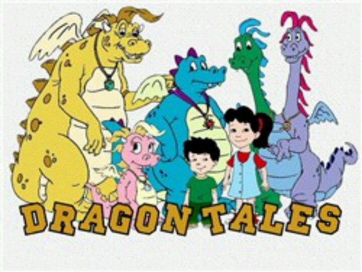 an image of dragon tales with children in front of the words, i'm going to