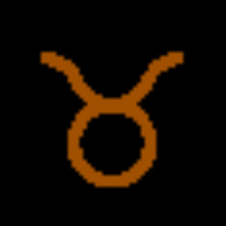 an orange and black pixelated image of the symbol for men's health care