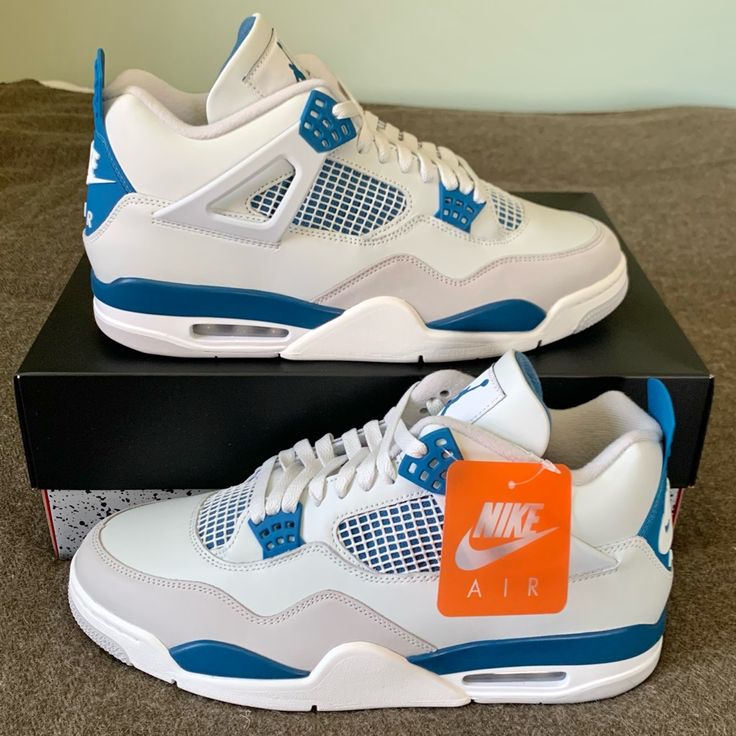 Jordan 4 ‘Military Blue’ (2024) Size: Men’s 12 Condition: Brand New Deadstock In The Box With Proof Of Purchase From Snkrs (Got Them On The Shock Drop A Few Wks Ago!). Sku:Fv5029-141 From A Smoke-Free Home. Will Ship Out To The Buyer Double-Boxed, Same Or Next Day After Purchased. Prom Dresses With Jordans Shoes, Blue Jordan 4’s, Blue Birthday Gifts, Jordan 4 Blue, Jordan 4 Military Blue, Jordan 4 Shoes, Military Blue 4s, Jordan 4’s, Pretty Sneakers