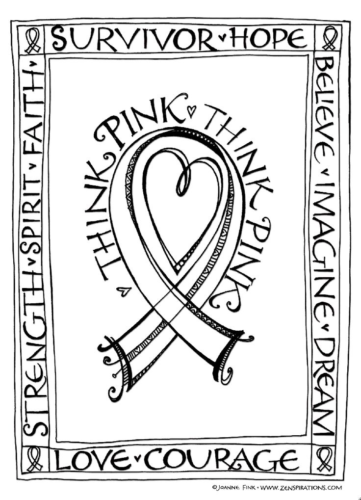 a black and white drawing of a ribbon with the words survivor, hope and love