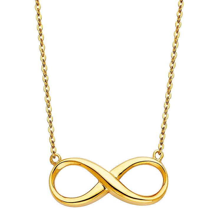 Our Infinity Pendant Necklace is handcrafted with real 14K Yellow Gold. A sleek and dainty 14K Yellow Gold cable chain necklace is attached to the infinity pendant. WHY YOU'LL LOVE IT * Handcrafted with Real 14K Yellow Gold * Minimal design perfect for everyday wear * Matched with elegant 14K Gold cable chain necklace ♾️ 14K INFINITY PENDANT NECKLACE * Material: 14K Yellow Gold * Chain Size: 17 + 1 in (length) * Chain Type: Cable * Pendant Size: 19.4 mm x 7.7 mm * Approximate Weight: 1.85 grams Gold Infinity Necklace, Infinity Necklace Gold, Fine Gold Jewelry, Infinity Pendant, Infinity Necklace, Elegant Pendant, White Gold Earrings, Yellow Gold Chain, Precious Metal