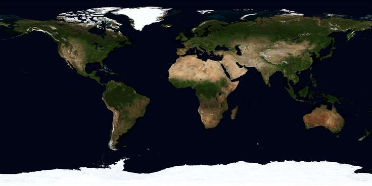 an image of the world map from space