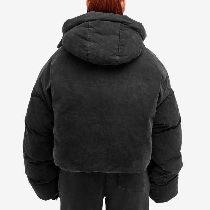 Take on the cold weather in style with the Entire Studios Hooded Puffer. Exaggerating proportions for a signature oversized fit, an ethically sourced down fill will keep you warm no matter what. Detailed with a hood for protection from the elements, side pockets provide ample space for the essentials. 100% Polyester, Funnel Neck, Zip Closure, Side Pockets, Entire Studios. Entire Studios Women's Hooded Puffer in Iron, Size Large Urban Down Hooded Jacket For Fall, Winter Down Puffer Jacket With Adjustable Hood, Urban Puffer Jacket With Adjustable Hood For Fall, Urban Hooded Puffer Jacket For Fall, Hooded Down Puffer Jacket For Winter, Urban Puffer Jacket With Double-lined Hood For Cold Weather, Winter Parka With Ribbed Cuffs For Cold Weather, Urban Hooded Puffer Jacket With Adjustable Hood, Urban Puffer Hooded Jacket For Winter