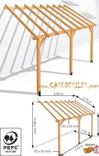 an image of a wooden structure with measurements for the top and bottom half, including two sides