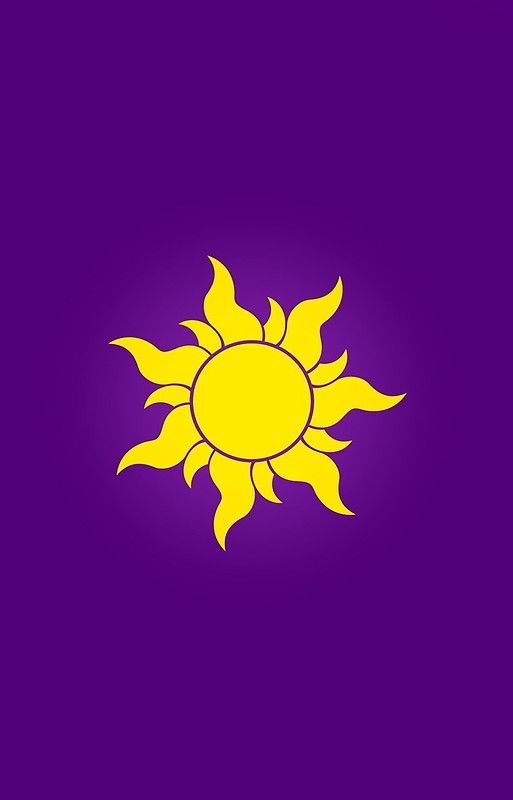 a yellow sun on a purple background is shown in the center of this image, it appears to be an illustration