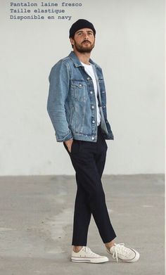 Emmanuel on Pinterest Dad Outfits, Dad Style, Yoga Beach, Minimalist Fashion Men, Denim Jacket Outfit, Mens Casual Dress Outfits, Street Style Outfits Men, Concept Board, Mens Outfit Inspiration