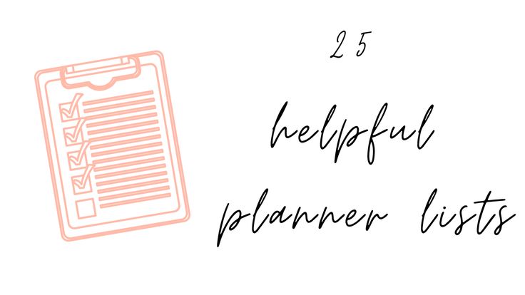 a clipboard with the words be helpful planner lists on it and an image of a clipboard