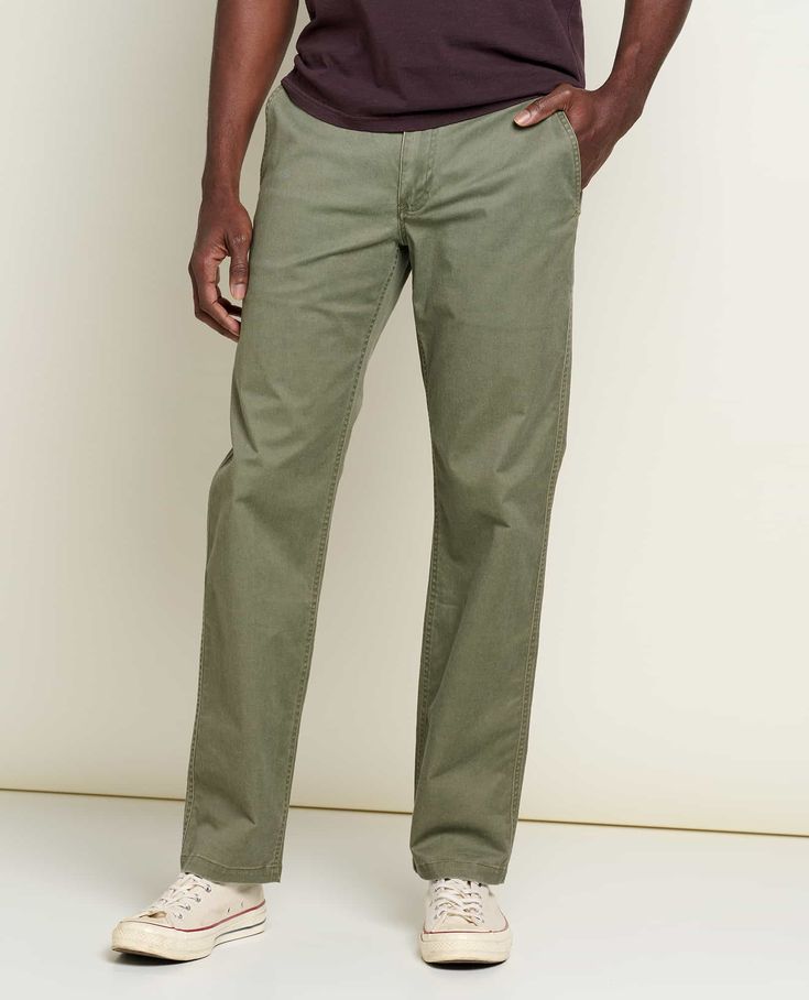 msg: Jamal is 6'2" and is wearing a Size 32X32. Chinos Men Outfit, Chinos Men, Relaxed Pants, Mens Sleeve, Eco Friendly Clothing, Mens Chinos, Organic Clothing, Toad, Mens Bottom