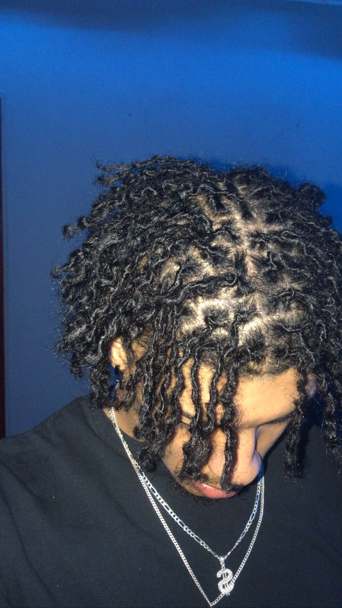 Dreads Twist Out Dreads Men, Re Twist Dreads Men, Small Dreads Men, Curly Dreads Men, Curly Locs Men, Male Twists Hair Black Men, Dreads Black Man, Taper Dreads, Twist Out Locs