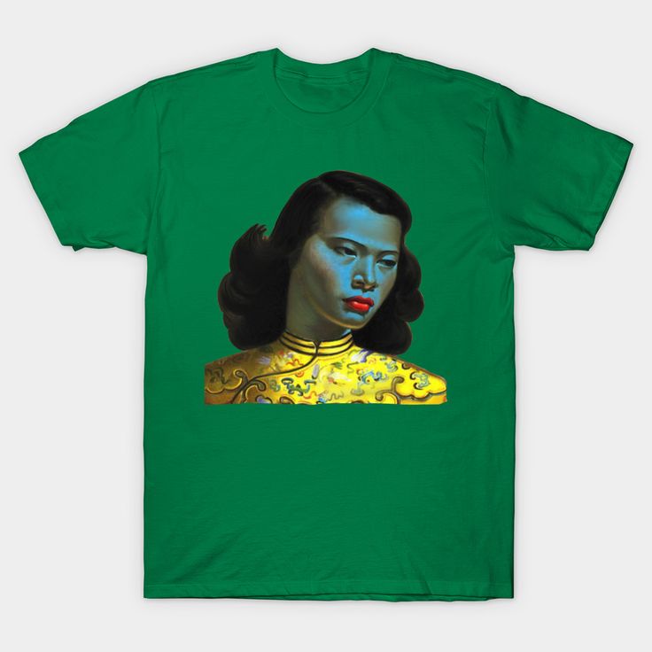 Lady in green -- Choose from our vast selection of Crewneck and V-Neck T-Shirts to match with your favorite design to make the perfect graphic T-Shirt. Pick your favorite: Classic, Boxy, Tri-Blend, V-Neck, or Premium. Customize your color! For men and women. Green Cotton Pop Culture T-shirt, Retro Green T-shirt For Streetwear, Summer Green Tops With Graphic Design, Green Graphic Design Summer Top, Green Crew Neck T-shirt With Sublimation Print, Green Crew Neck Top With Screen Print, Green Graphic T-shirt For Summer, Green Pop Culture Graphic Print Tops, Green Screen Print Tops For Streetwear