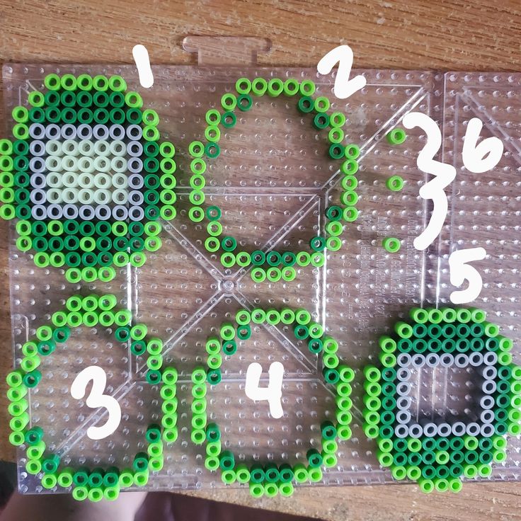 the numbers are arranged on top of each other to make an ornament pattern